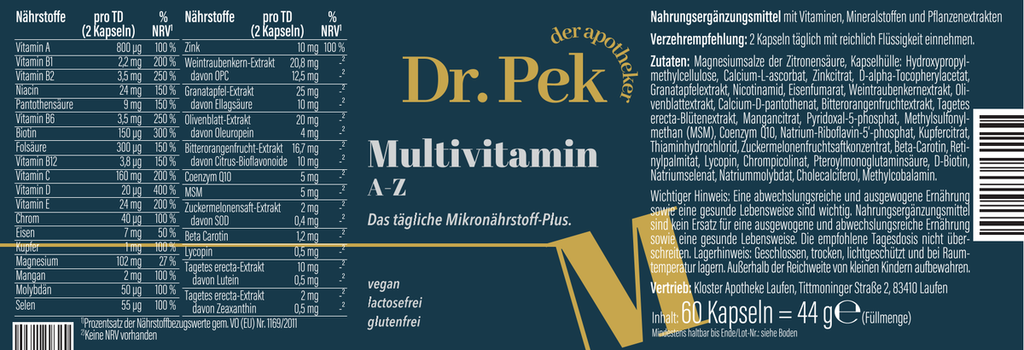 MULTIVITAMIN A-Z