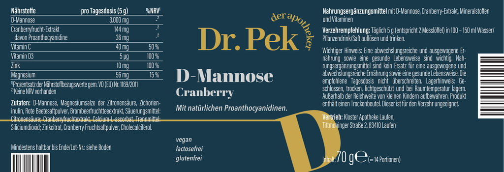 D-Mannose Cranberry