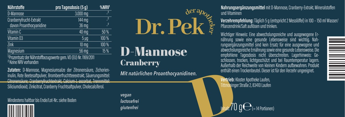 D-Mannose Cranberry