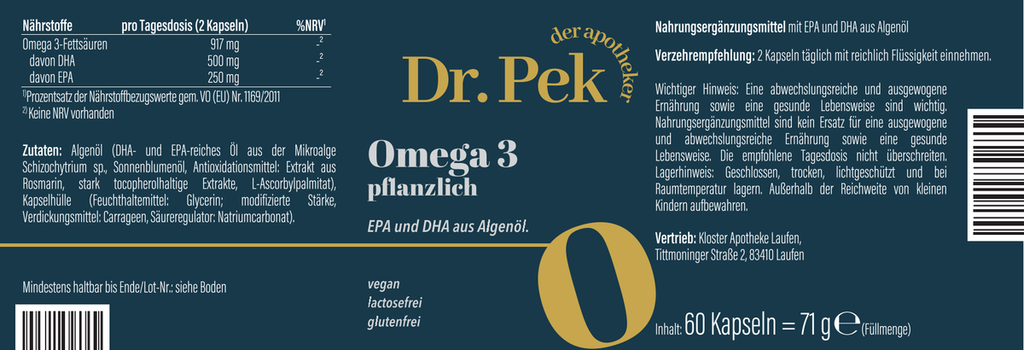 OMEGA 3 PFLANZLICH