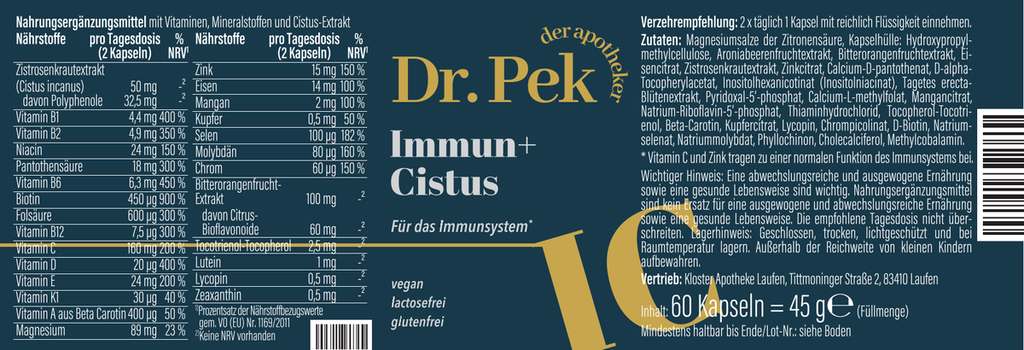IMMUN + CISTUS KAPSELN