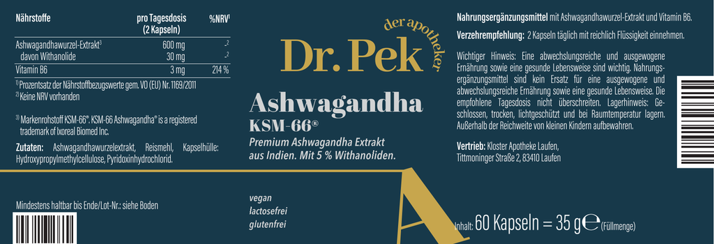 ASHWAGANDHA KSM-66®