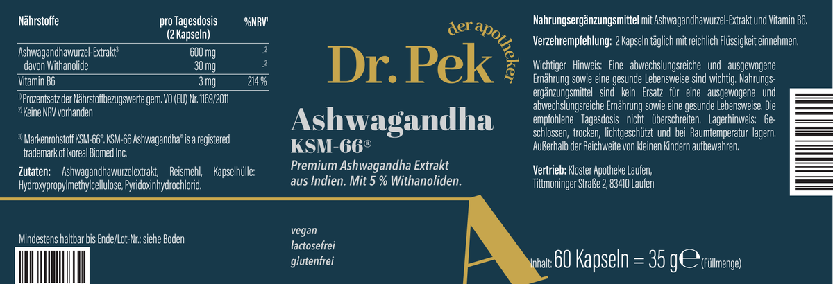 ASHWAGANDHA KSM-66®